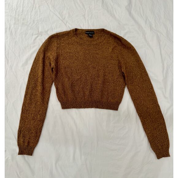 Banana Republic Wool Silk Blend Cropped Sweater Women's Small Quiet Luxury - Picture 2 of 14